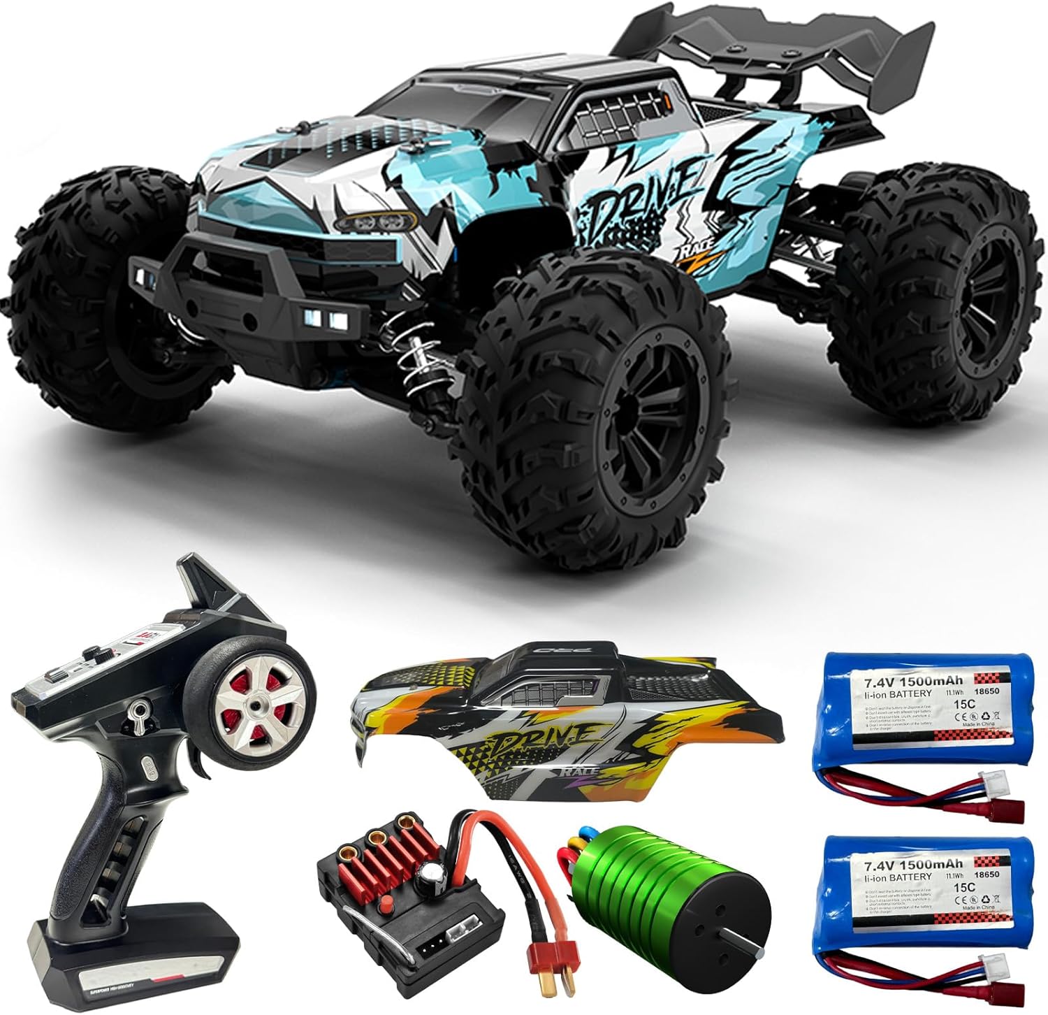 Brushless RC Monster Truck 1:1 - Rc Hobby Grade Monster Truck 评论和价格