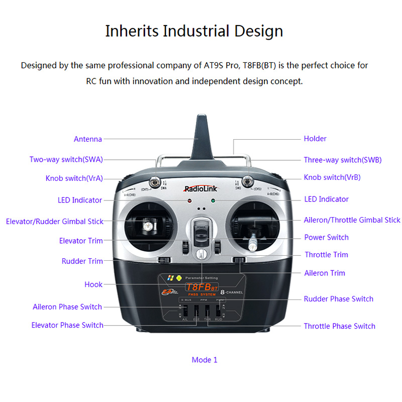 Radiolink T8FB V2 8CH RC Trans - Receiver Sbus 8Ch 评论和价格