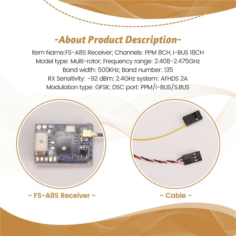 AS96-For FS-A8S 2.4G 8CH Mini  - Receiver Sbus 8Ch 评论和价格