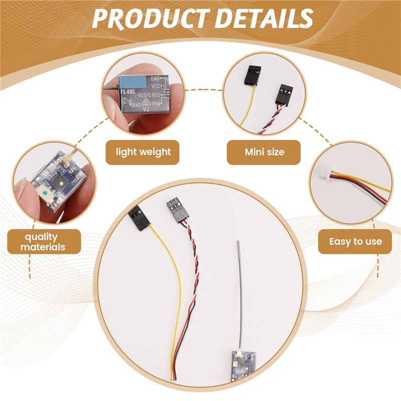 B78B-For FS-A8S 2.4G 8CH Mini  - Receiver Sbus 8Ch 评论和价格